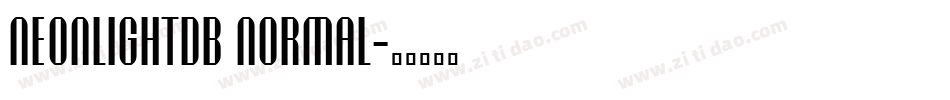 NeonlightDB Normal字体转换